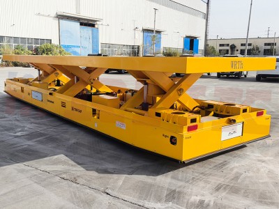 16 Tons Three-Scissor Synchrone Lifting Omniwheel Carton de transfert